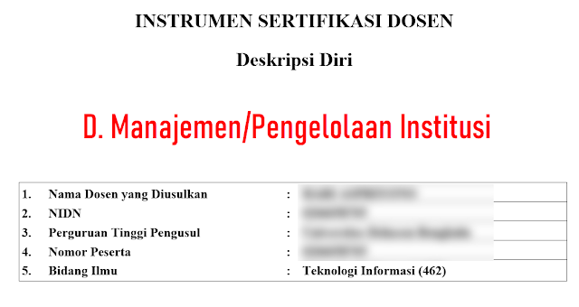 Pembelajaran Dosen Contoh - Contoh Isian Deskripsi Diri Dosen Yang Lulus Sertifikasi 2019 | Bagian A. Pengembangan Kualitas Pembelajaran 1